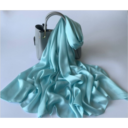Silke Accessories - Silke tørklæde - Water blue, 90x180 cm
