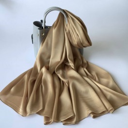 Silke Accessories - Silke tørklæde - Mokka, 90x180 cm