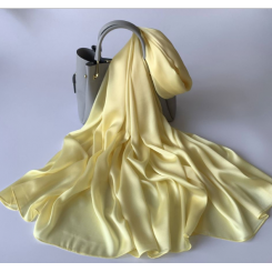 Silke Accessories - Silke tørklæde - Solsikke gul, 90x180 cm