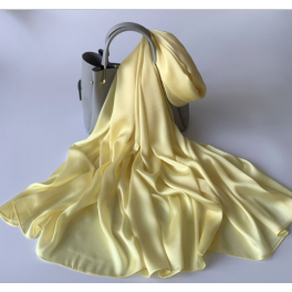 Silke Accessories - Silke tørklæde - Solsikke gul, 90x180 cm
