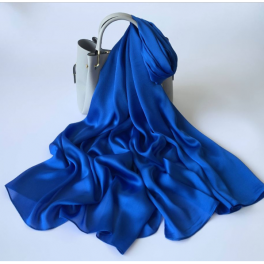 Silke Accessories - Silke tørklæde - Diamant blå, 90x180 cm