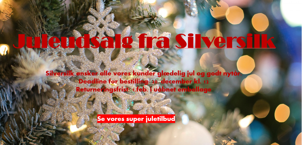 Juleudsalg med silkedyne, silkesengetøj, silkepude, egyptisk bomuld sengetøj, bambussengetøj